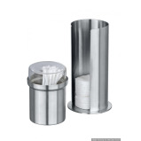 Wenko Cotton Pads Dispenser Firenze Stainless Steel Matte - 5 miniature