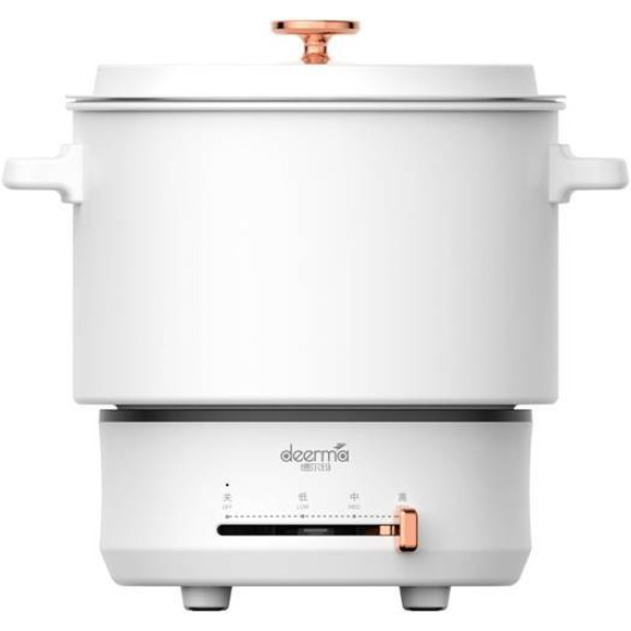 Deerma DG25 МНОГОФУНКЦИОНАЛЬНАЯ портативная КАСТРЮЛЯ 3 В 1, 1,5 Л, Сковорода, Рисоварка ДЛЯ КИПЯЧЕНИЯ, Приготовления На ПАРУ, Индукционная Плита Для Ж