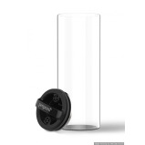 Evak Black Gloss Round Storage Container with Compact Handle Large - 3 miniature