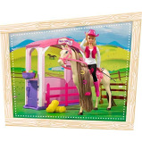 Simba / Steffi Love 10 573 0373 Doll With Horse And Stable Plus Accessories - 5 miniature
