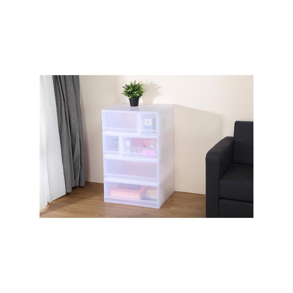 Keyway Modular Drawer Box 17.95 x 13.69 x 8.11 inch Translucent - 2