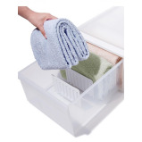 Like It Connectable Slidable Drawer Dividers White Pack of 3 - 3 miniature