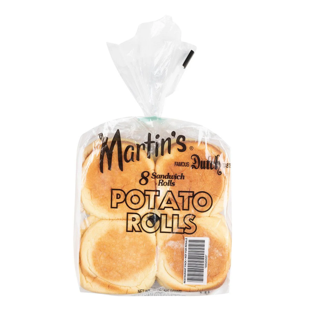 Martin's Sandwich Frozen Burger Potato Rolls - 3.5inch (8pcs) 425g - 1