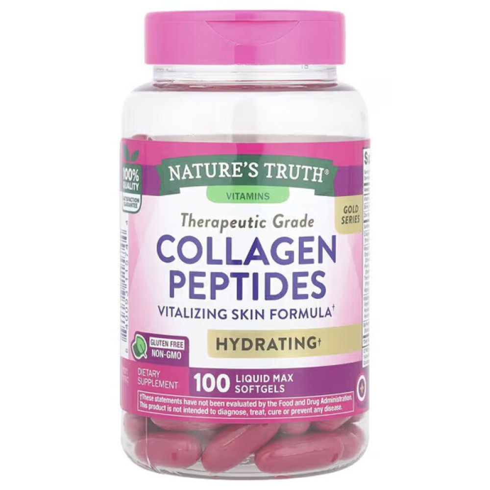 Nature’s Truth, Collagen Peptides, Skin Formula, 100 Softgels, 20 Servings - 1