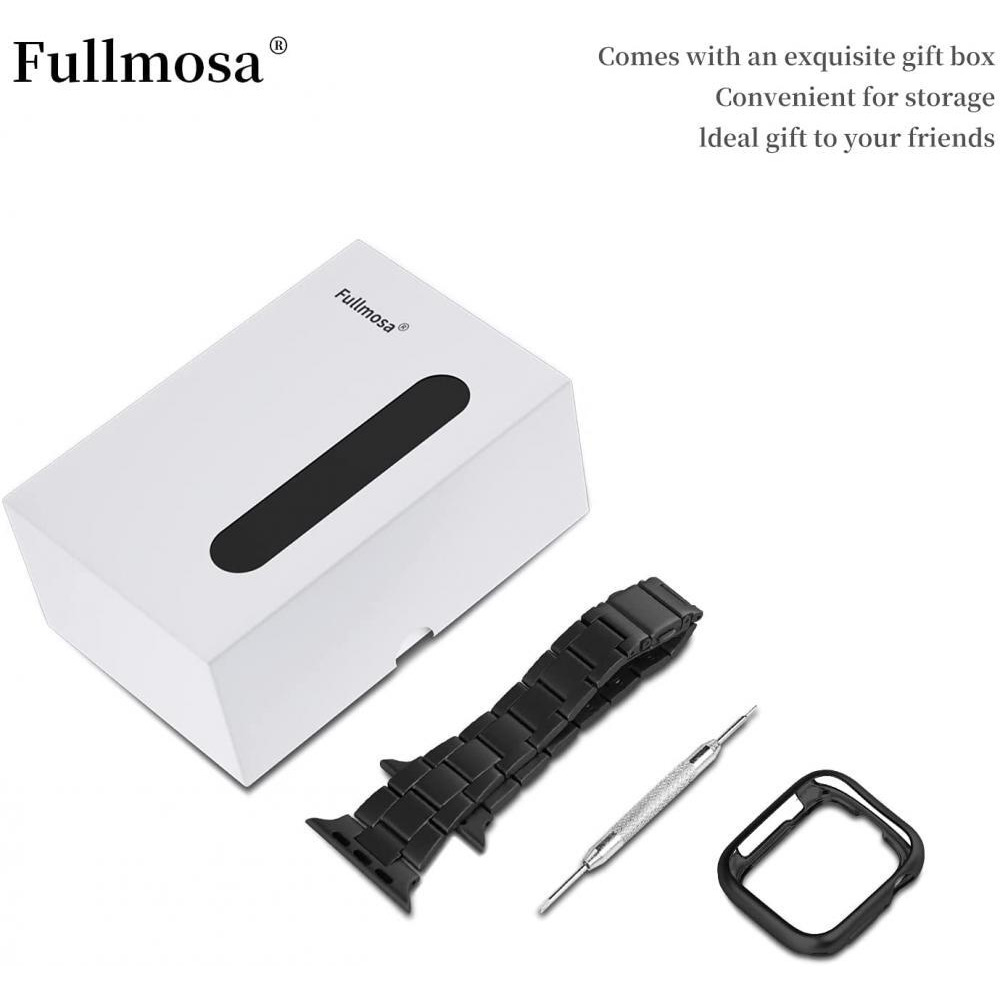 Fullmosa / Band, Compatible with Apple Watch, With case, Stainless steel - 7