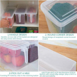 In-House / Food storage boxes, Freezer safe, Lids included, 3 pcs, 4.7 L - 2 miniature