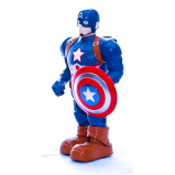 Robot Action Toy Captain America, 360 degree rotation, sound and light effect, 25cm - 2 miniature