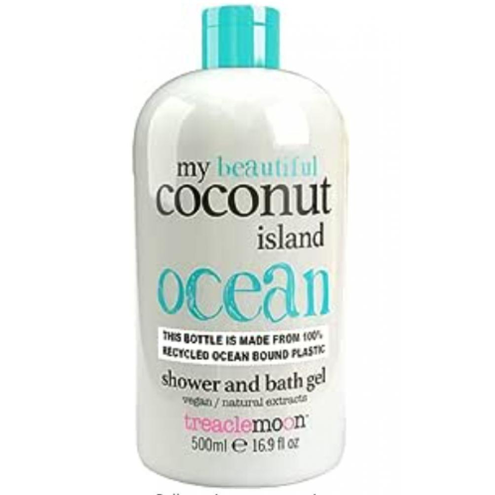 TREACLEMOON, جل الاستحمام، جزيرة جوز الهند، 16.9 أونصة سائلة. أونصة (500 مل) - 1