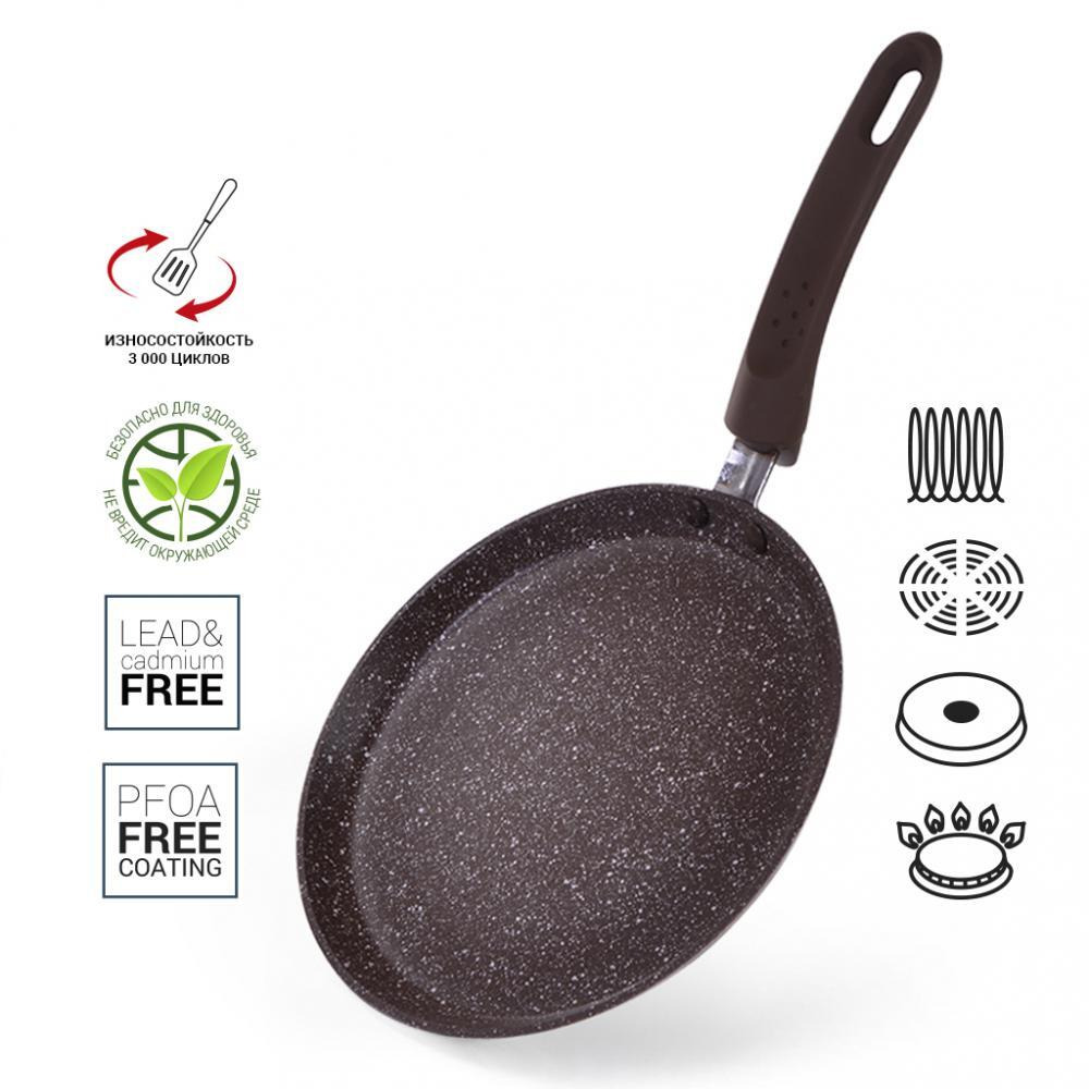 Fissman Crepe Pan Smoky Stone 24cm (Aluminium With Non-Stick Coating) - 2
