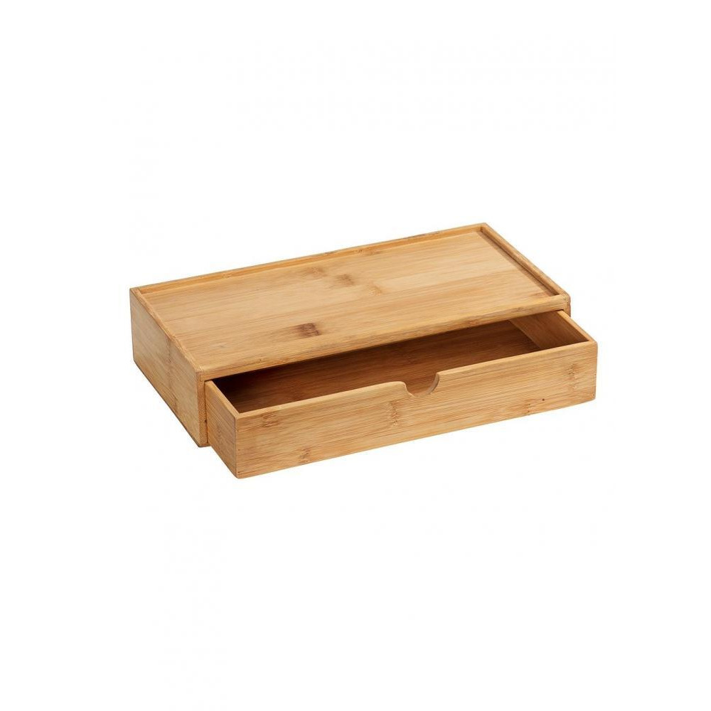 Wenko Bathroom Box With Drawer Mod. Terra Bamboo - 3