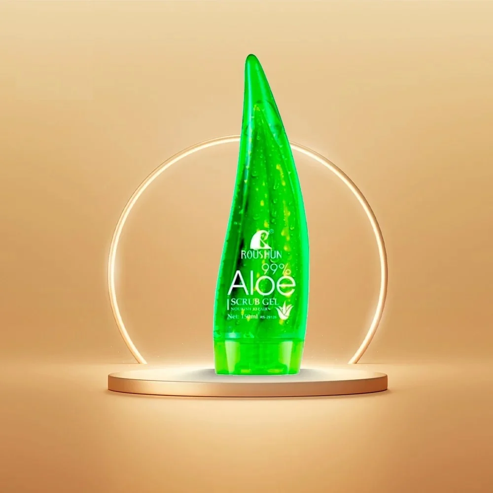 Buy ROUSHUN 99% Aloe Vera Scrub Gel  Gentle Exfoliating and Moisturizing  Gel (150ml) in Dubai, UAE | WEE (00130318)