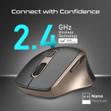 Promate Samit 2.4GHz Ergonomic 2200 DPI Silent Click Wireless Mouse - 4 miniature