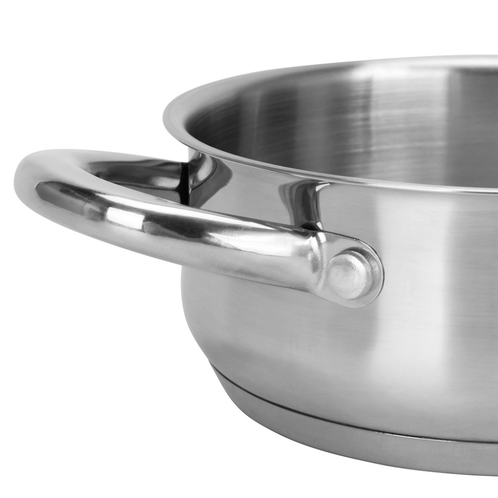 FISSMAN Cooking Pot 0.9L/14x6cm with Glass Lid Stainless Steel with Induction Bottom, Gulliver Series - 8