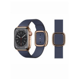 Perfii Leather Replacement Band For Apple Watch 41/40/38mm Series 8/7/6/5/4/SE - 1 miniature