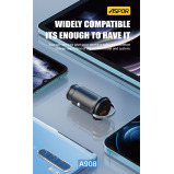 Aspor A908 A908 Car Charger Grey 30W - 6 miniature