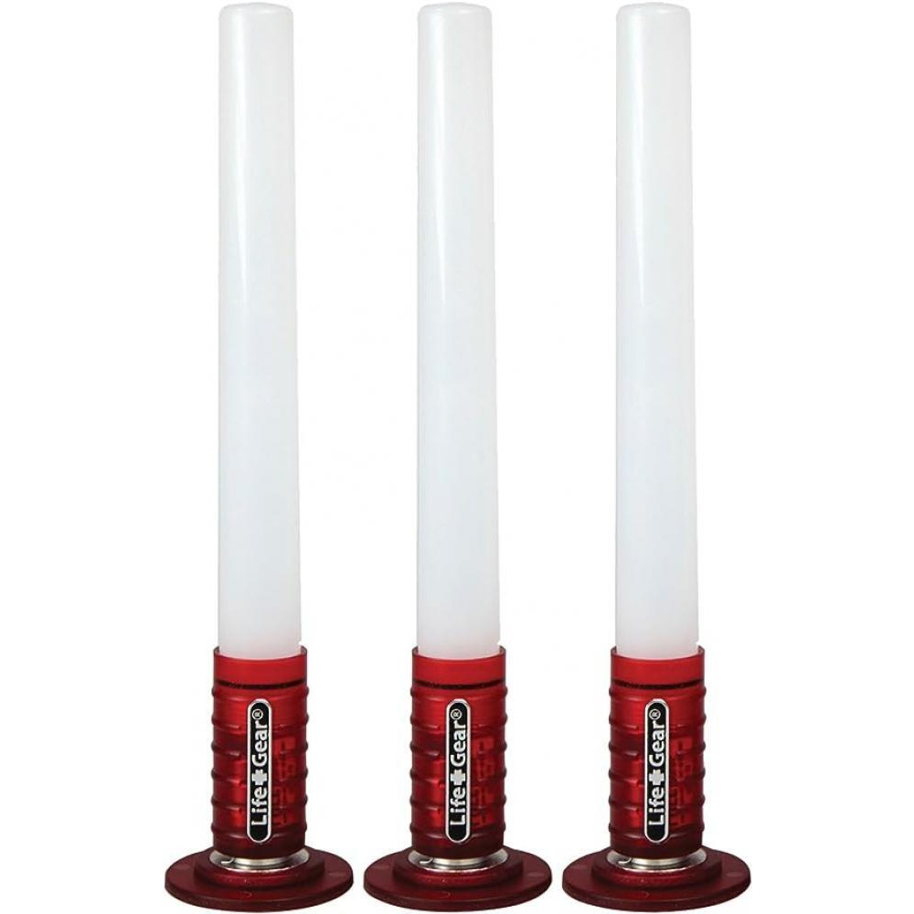 Dorcy RED LED Emergency Road Flares 3 pcs - 1