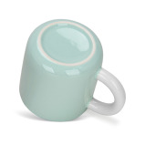 Fissman 2-Piece Mugs 360ml  Green New Bone China - 5 miniature