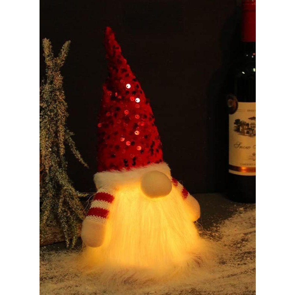 СВЕТОДИОДНЫЙ Плюшевый Ночник Ручной Работы С очаровательным Дизайном Для украшения ЕЛКИ, КАМИНА и Столешницы - 5