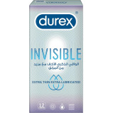 Durex Invisible Extra Thin Extra Lubricated Condoms for Men, 12 Count, Pack of 2 - 3 miniature