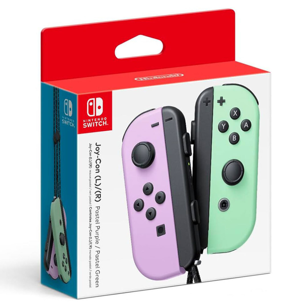 Nintendo Switch Joy-Con Controllers (Pastel Purple / Pastel Green) - 2