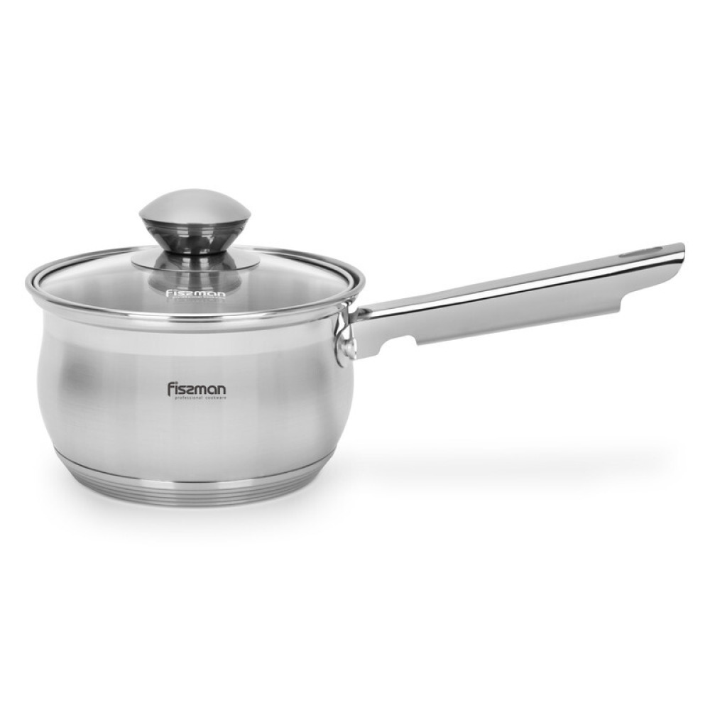 Fissman Saucepan Felina 14cm/1.1LTR With Lid Stainless Steel - 5