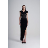 فستان فيفيت كورسيه دانتيل، أسود، مقاس XXL - 1 miniature