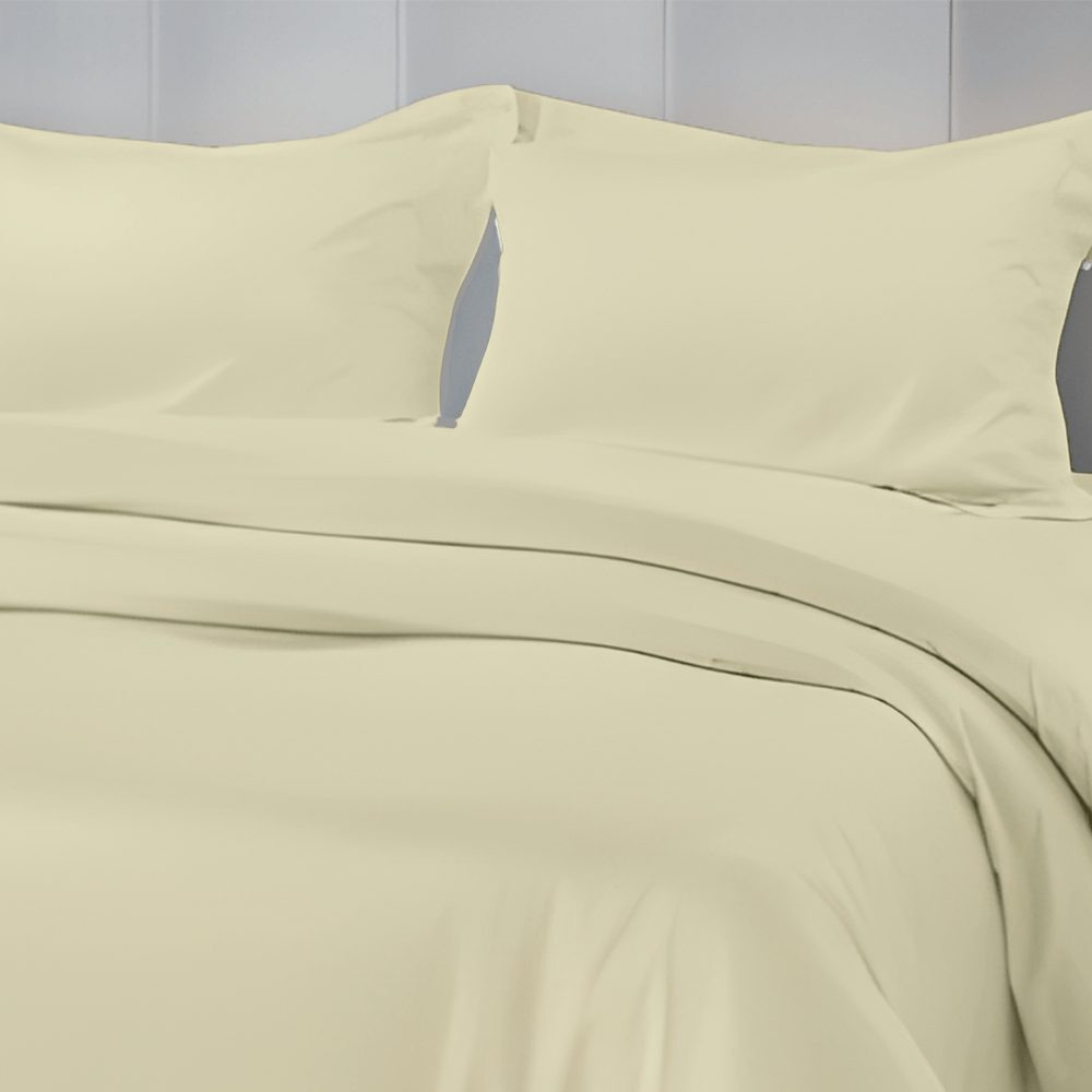 Duvet Cover BYFT Orchard Exclusive King Size 245 x 265 + 30 Cm, Cotton percale 180 TC, Cream, Set of 1 Pc - 2