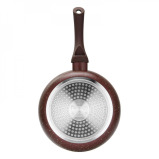 Fissman Deep Frying Pan 20x4.5cm Mosses Stone Series Non Stick Aluminum Brown - 3 miniature