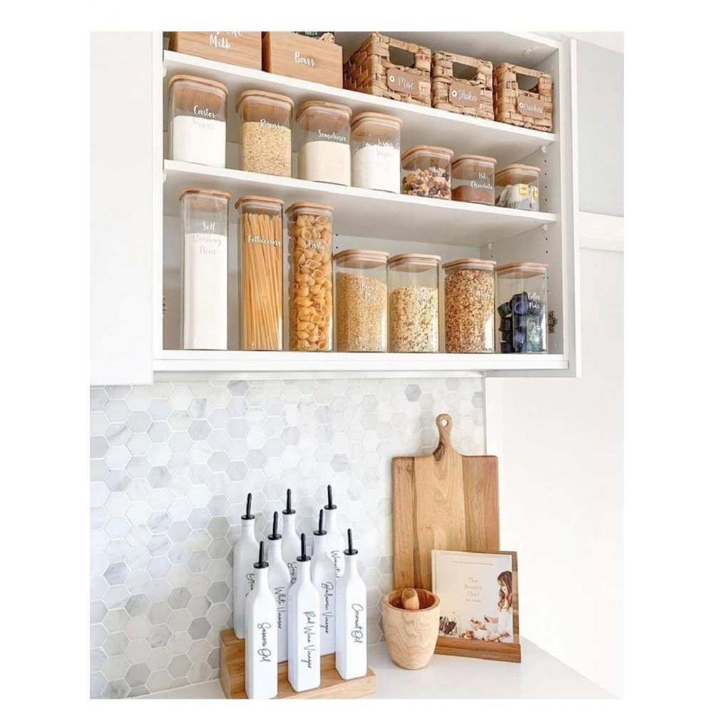 Little Storage 500ML Oil  Vinegar Bottles White - 2