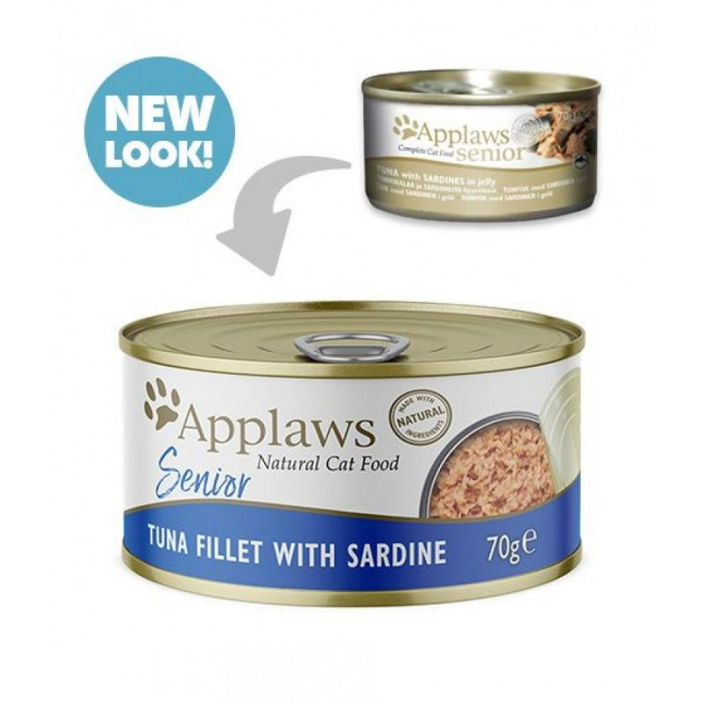 ابلاوز تونا سينيور مع السردين جيلي كات - علبة - 70 جم - 1