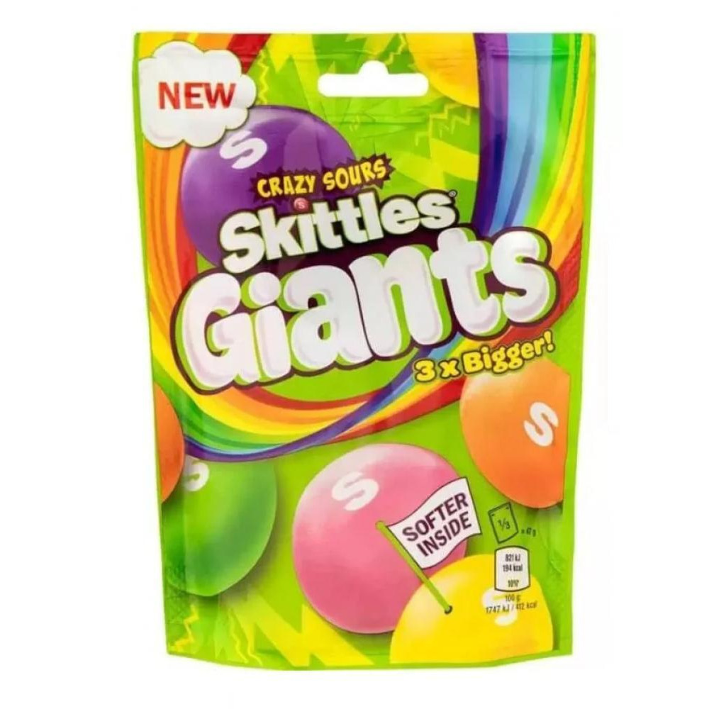 Конфеты Skittles Giants Crazy Sours 141 г - 1