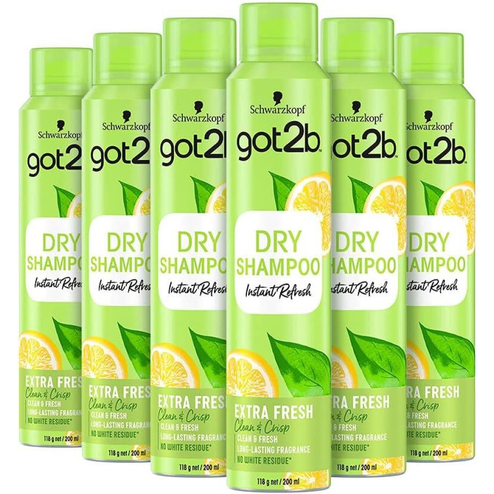 Schwarzkopf got2b Fresh It Up Extra Fresh Dry Shampoo 200 ml - Pack of 6 - 1