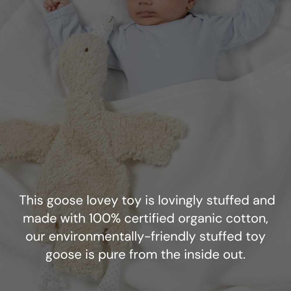 Sherpa Toy Under the Nile, Organic Abigail Goose Lovey  - 4