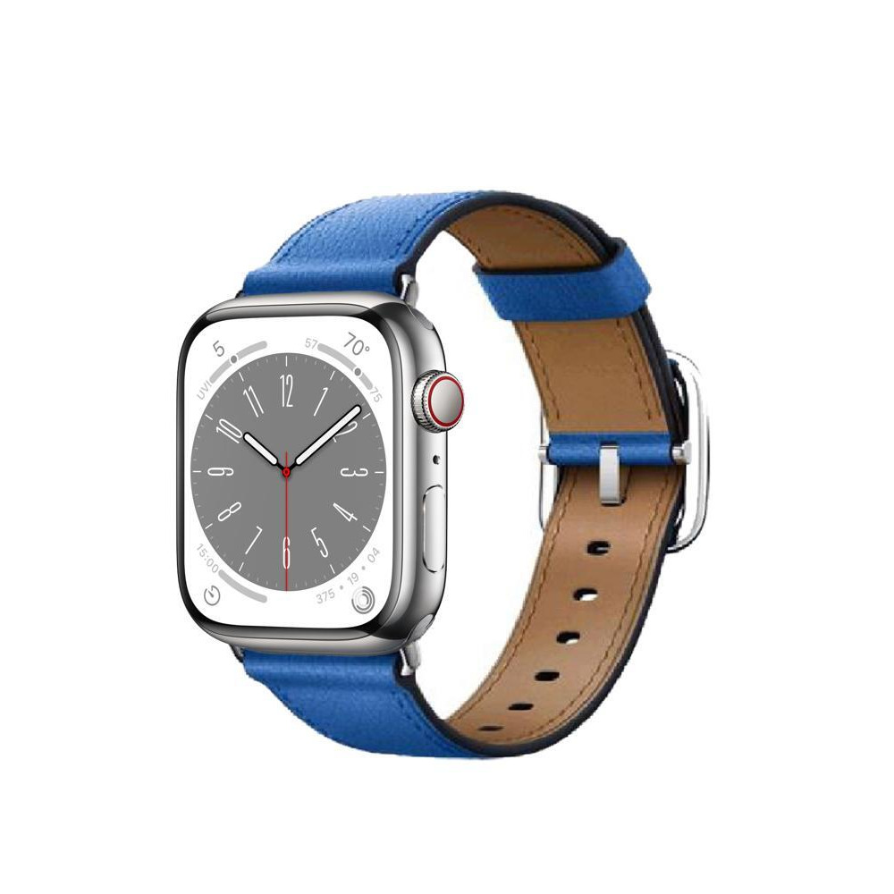 Perfii Genuine Leather Replacement Band For Apple Watch 49/45/44/42mm Series Ultra/8/7/6/5/4/SE - 2