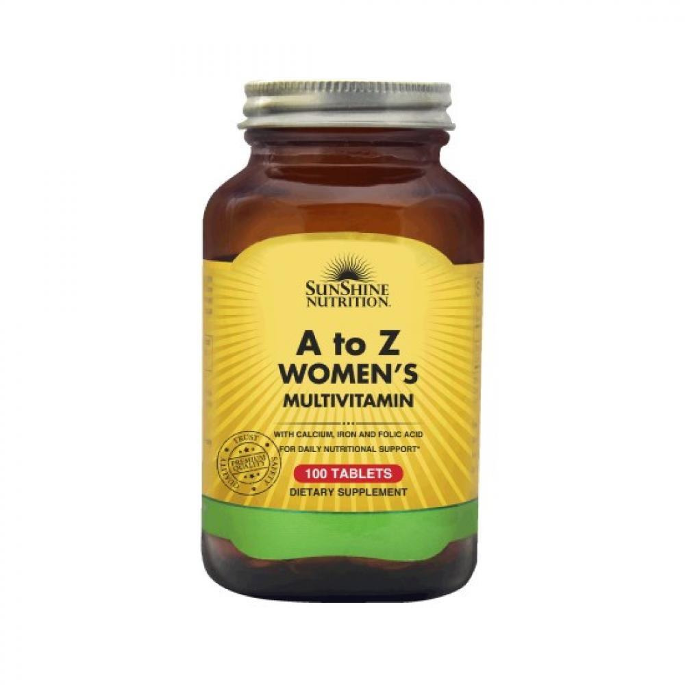 Sunshine Nutrition A To Z Women's Multivitamin 100 Tablets - 1