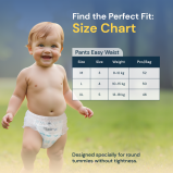 12dry Pants Easy Waist (size 3, 8-12 Kg, 52 Count) For Babies With Round Tummies 100% Ultra-absorbent Japanese, Thin Breathable Extra Soft Waistband - 7 miniature
