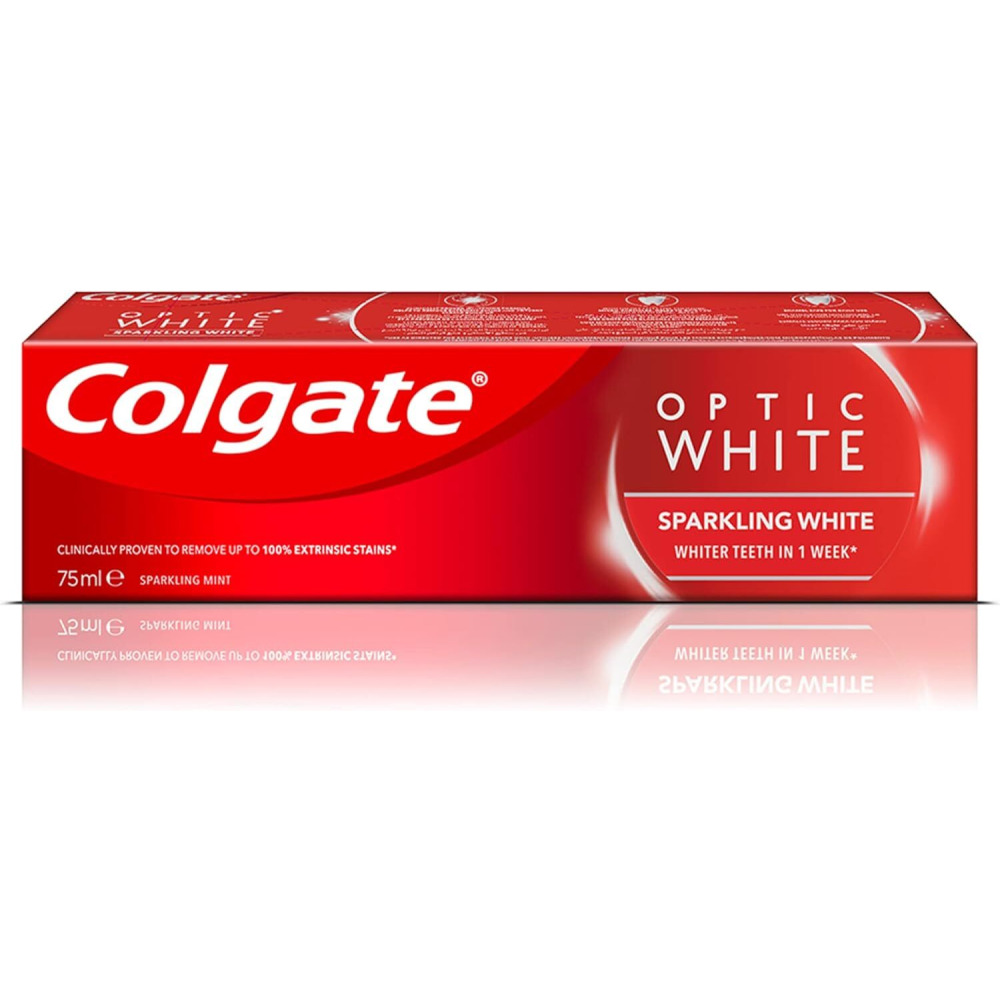 Toothpaste, Colgate, Optic white, Spakling white, 75 ml - 5