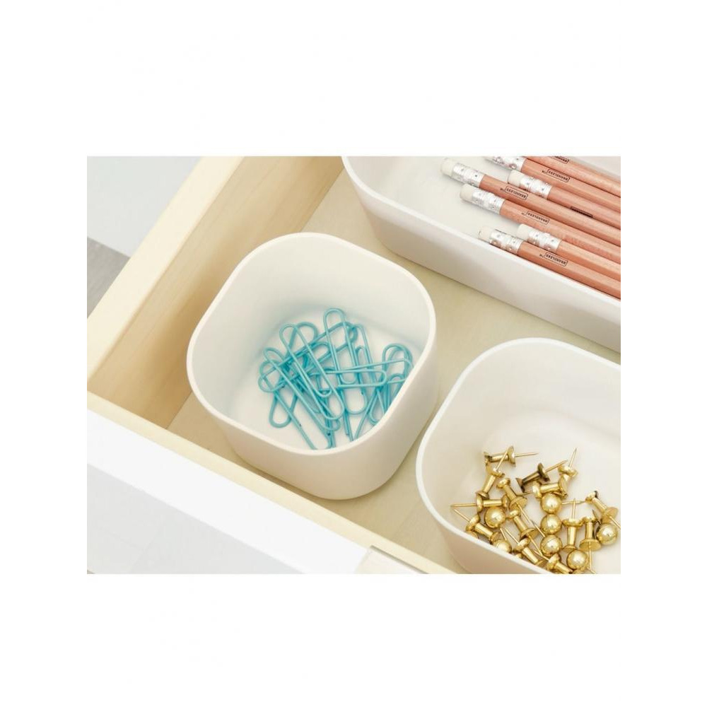 Interdesign Eco Storage Compact Bin 3.6 x 3.6 x 2.4 inch Coconut - 3