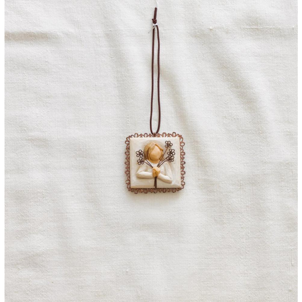 شجرة الصفصاف - تمثال زينة ذو حواف معدنية للصداقة - 1