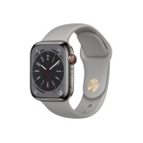 Perfii Solid Silicone Replacement Band for Apple Watch 49, 45, 44, 42 mm Series Ultra 8/7/6/5/4 SE - 2 miniature