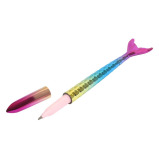 Gold Blue Pink Mermaid Pen  - 1 miniature