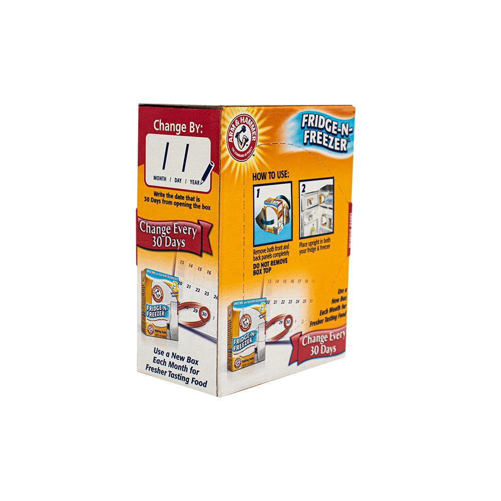 Arm & Hammer / Fridge and freezer odor absorber, Baking soda, 2 x 14 oz (396.8 g) - 3
