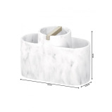 Inter design Dakota Divided Organizer White Marble  Satin - 2 miniature