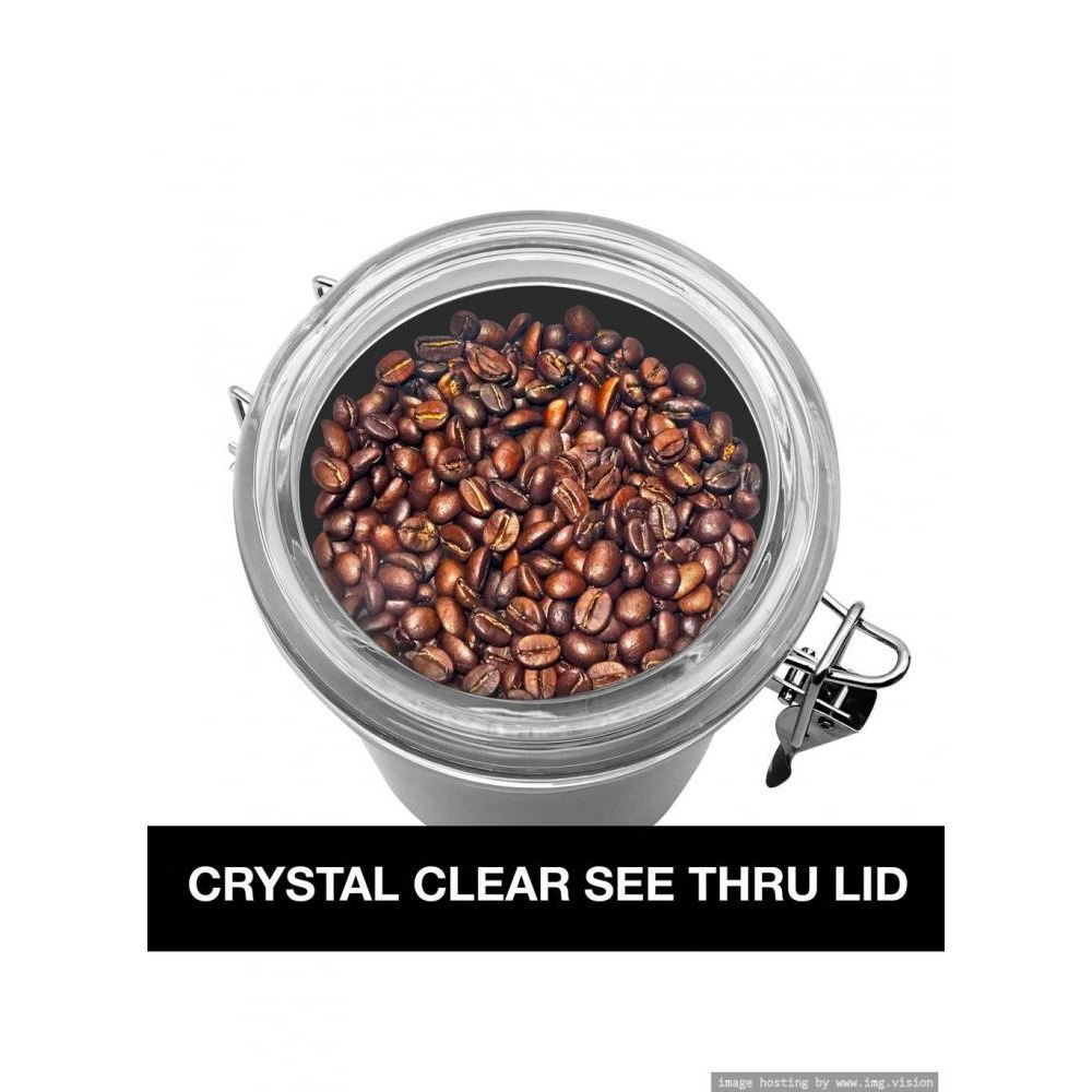 Oggi Stainless Steel 26oz Clamp Canister with Clear Lid - 4
