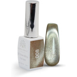 طلاء جل عيون القطة 3D Snow White من Global Fashion Professional بسعة 8 مل - أظافر لامعة تدوم طويلاً، (008، 8 مل) - 1 miniature