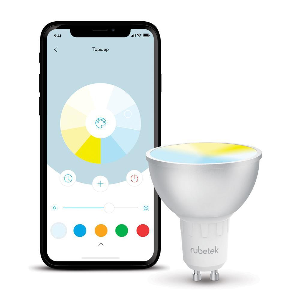 RUBETEK WI-FI RGB ЛАМПА GU10 RL-3105 - 3
