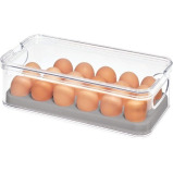прозрачная Коробка Для Яиц IDESIGN Crisp, серая - 1 miniature