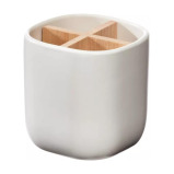iDesign Eco Office Divided Ceramic Cup White - 1 miniature