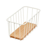 iDesign Wire and Paulownia Wood Pantry Bin 16 x 8 x 5 inch - 1 miniature