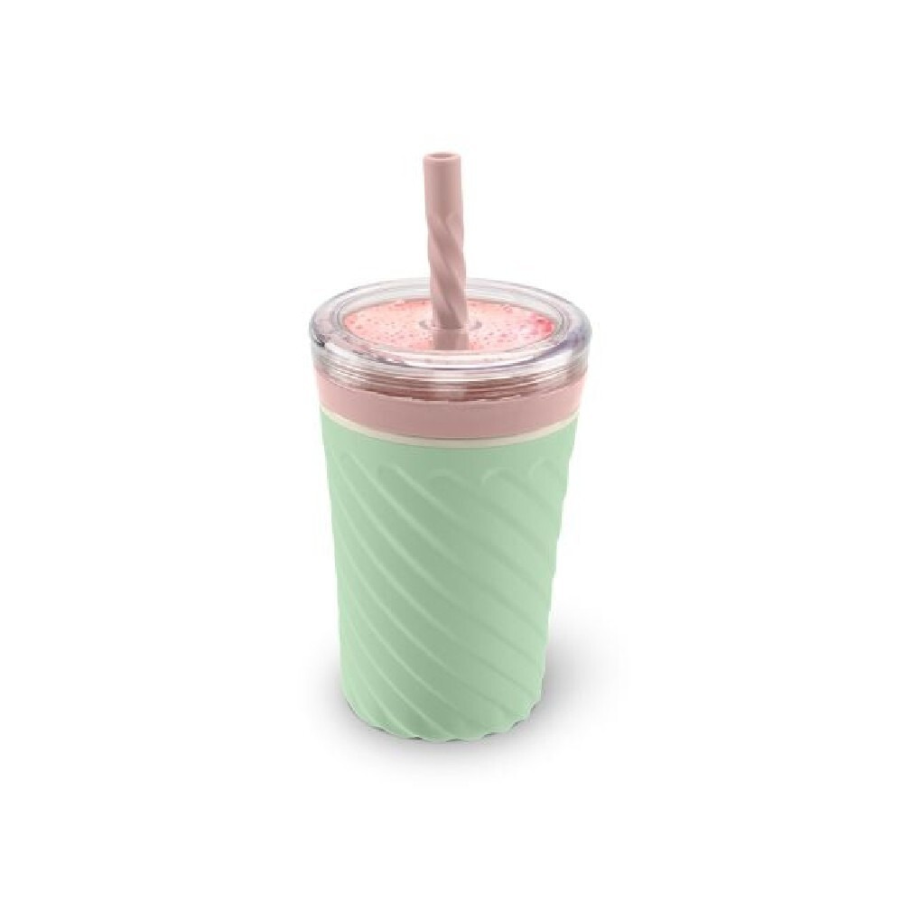 Joie Swirl Milkshake Tumbler and Straw Green - 1